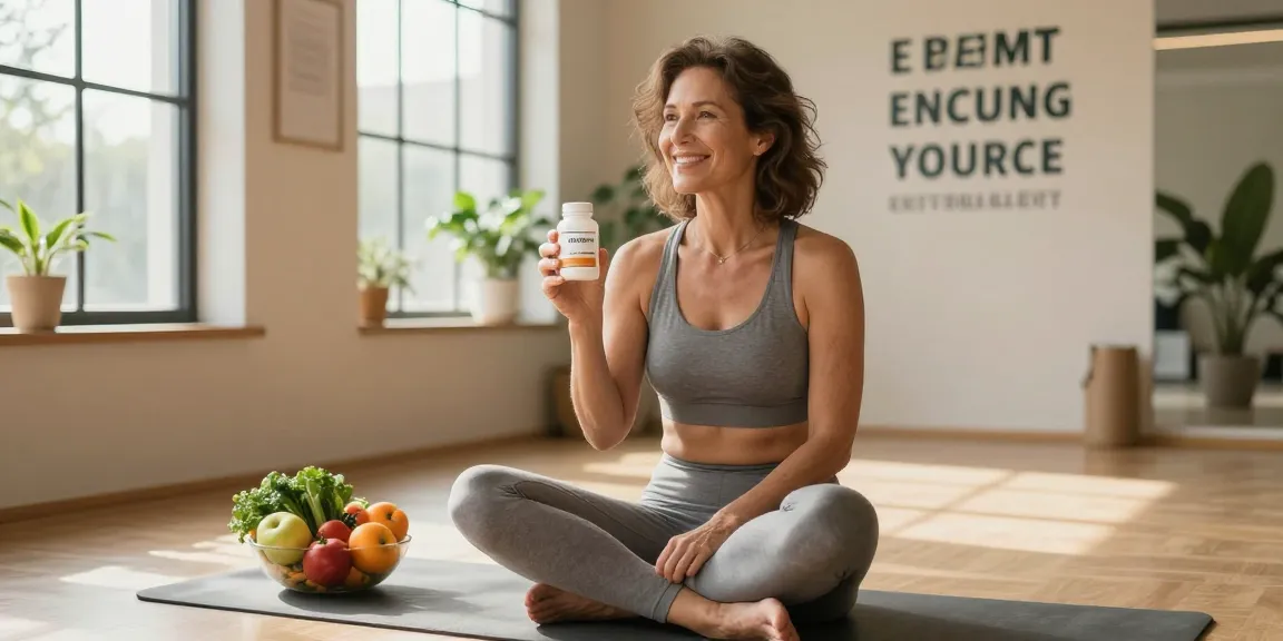 Peptides for enhancing vitality showcased with a healthy lifestyle.