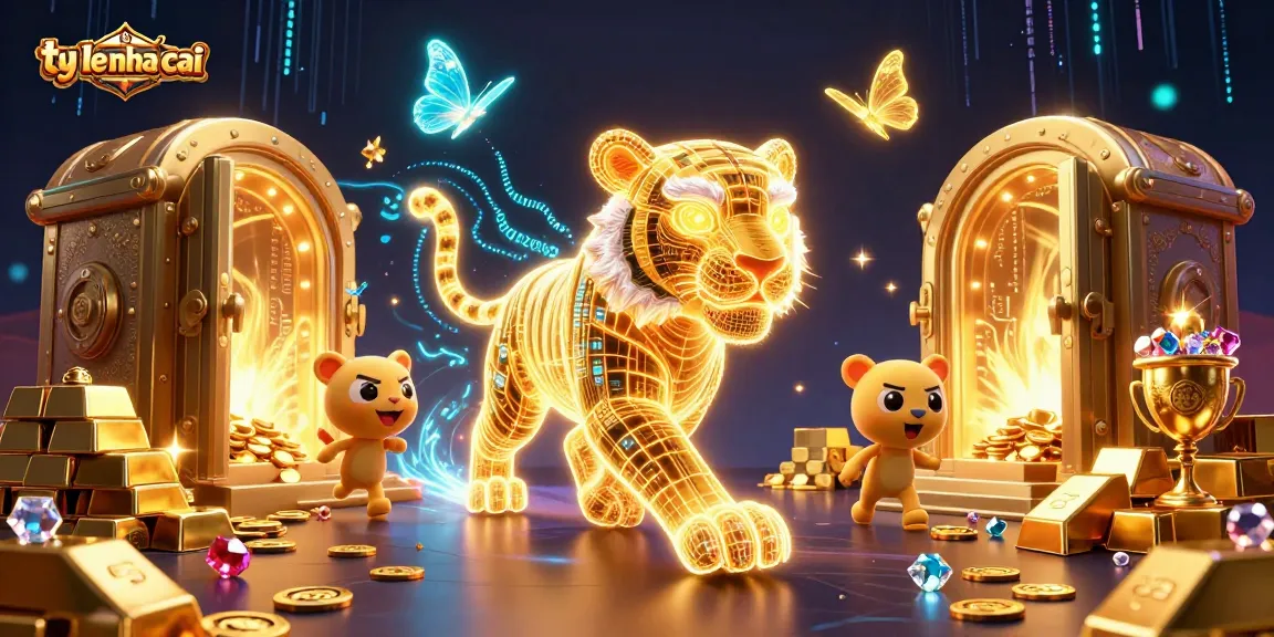 Engage with ty le nha cai while exploring a vibrant digital casino scene full of treasures and neon wonders.