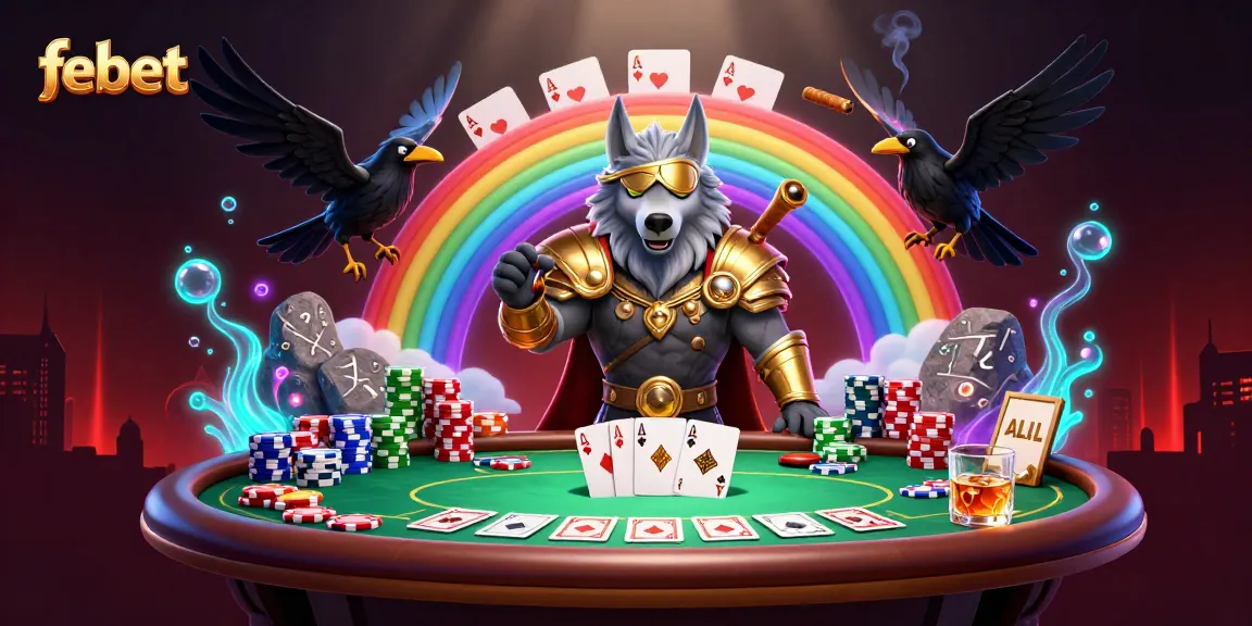 Experience the excitement of febet with vibrant casino elements and dynamic characters.