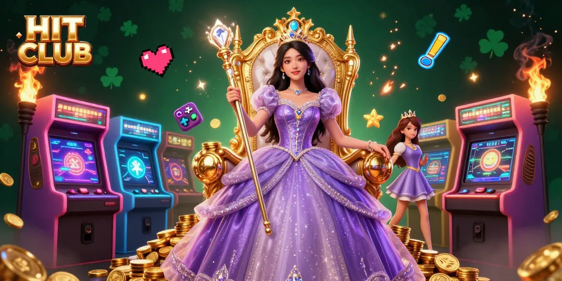Experience thrilling gameplay at HIT CLUB with dazzling 3D casino elements and vibrant characters.