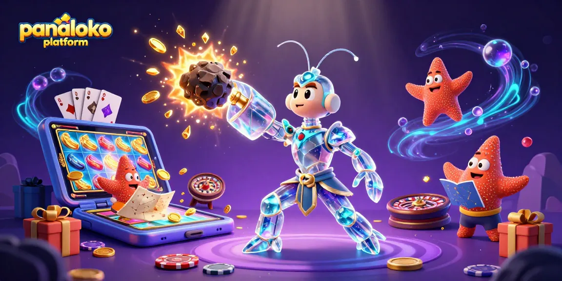 Win exciting jackpots in the panaloko platform with 3D ultra-detailed gaming illustration featuring dynamic casino elements.