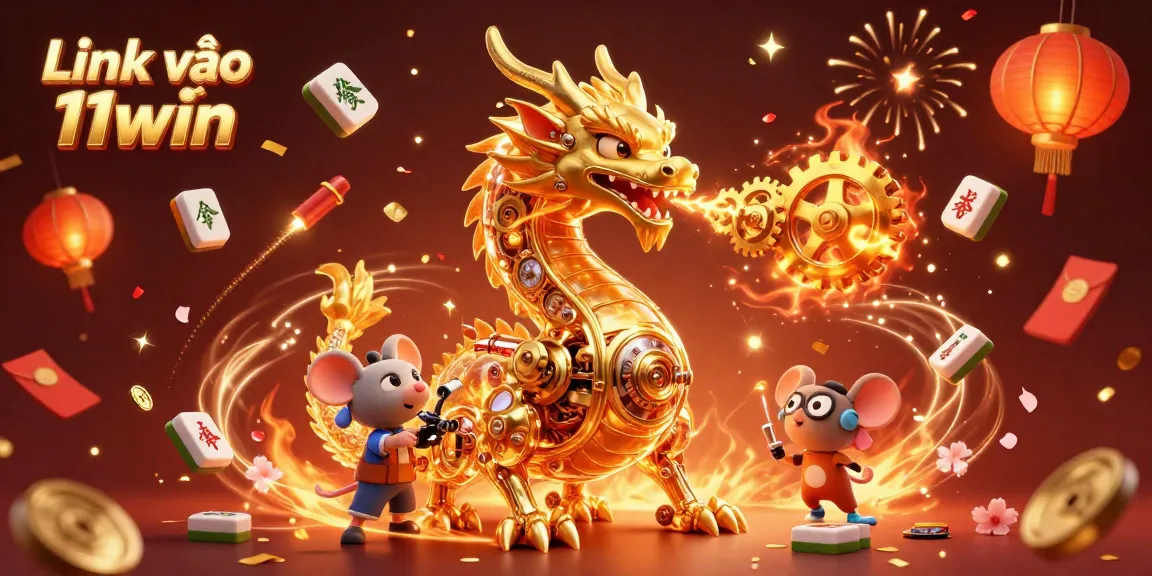 Engage in exciting gameplay and rewards at Link vào 11win, showcasing vibrant casino elements.
