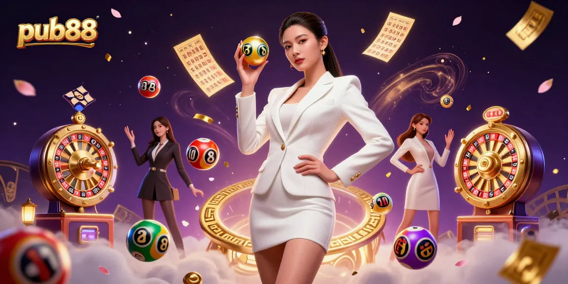 Experience thrilling casino action with pub88's stunning 3D illustration featuring a confident dealer.