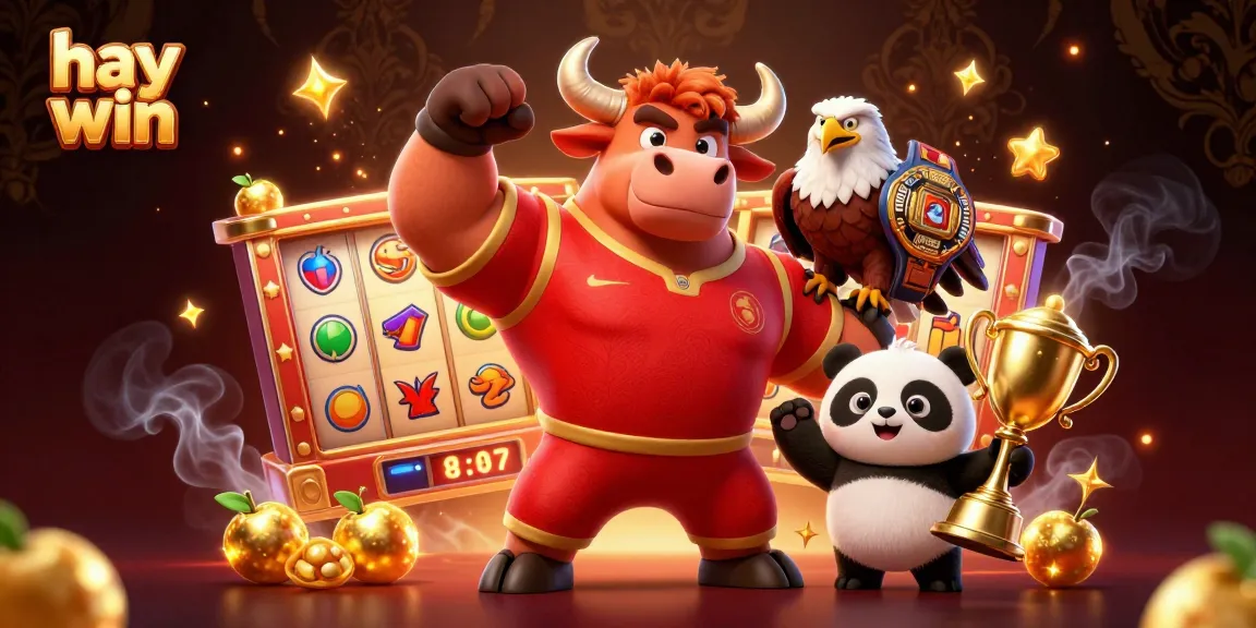 Experience the excitement of the hay win casino with vibrant slot reels, rewards, and dynamic characters.