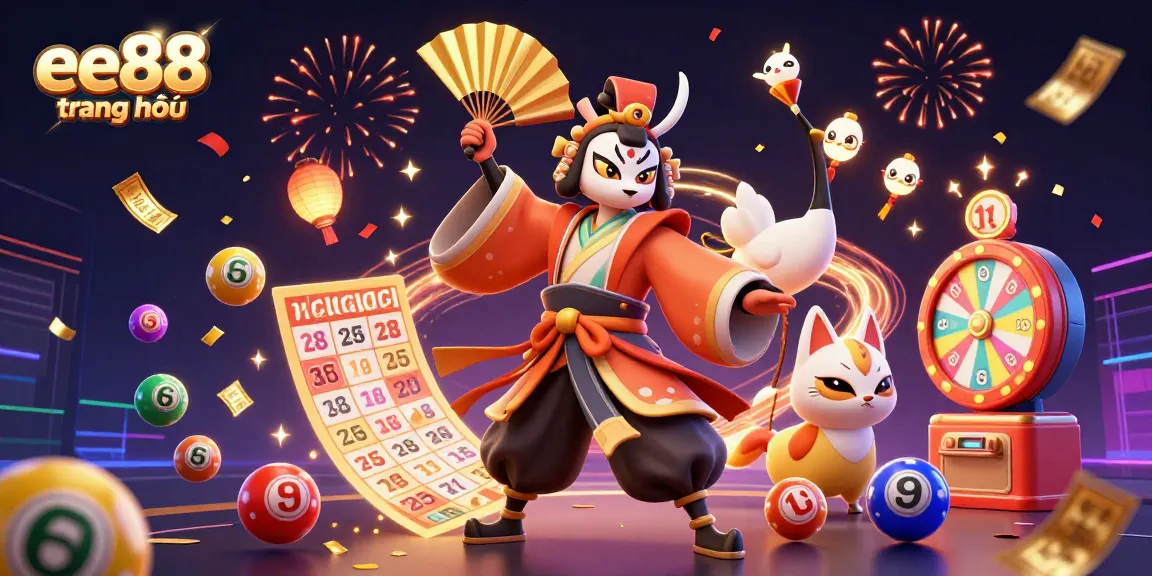Experience the excitement of ee88 trang chủ with vibrant game elements and characters in a dynamic casino scene.