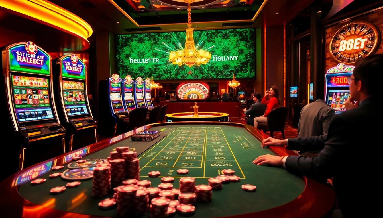 Gambling action at 28bet with players enjoying a luxurious casino experience.