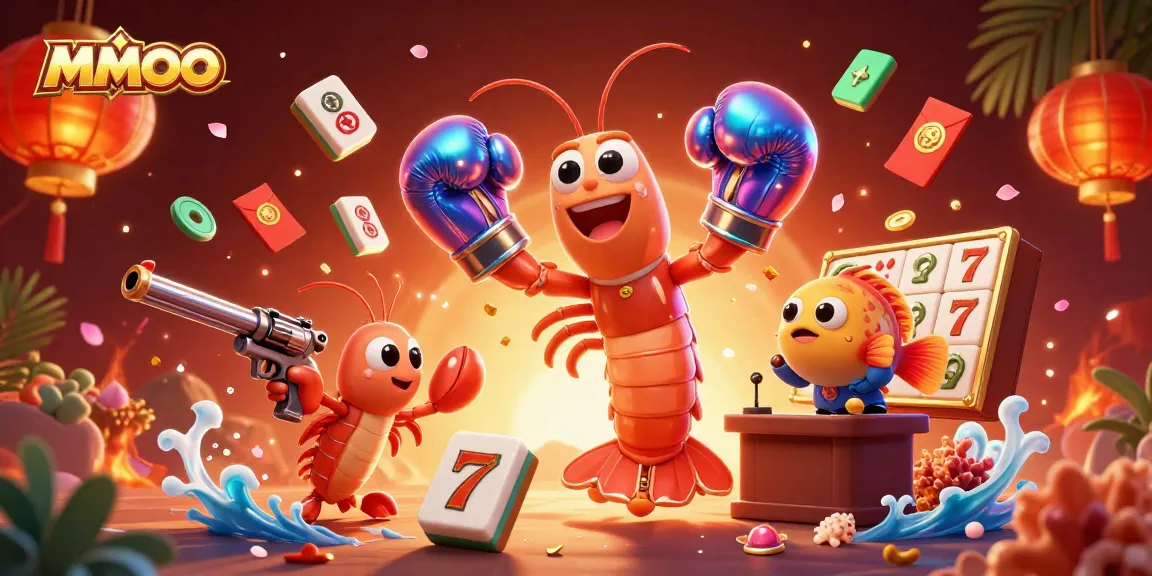 Engage in MMOO action with animated characters enjoying casino gameplay surrounded by vibrant game elements.
