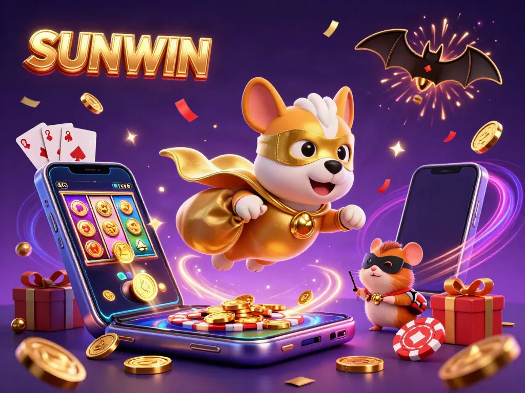 Experience thrilling gaming action with SUNWIN's dynamic characters and exciting casino elements
