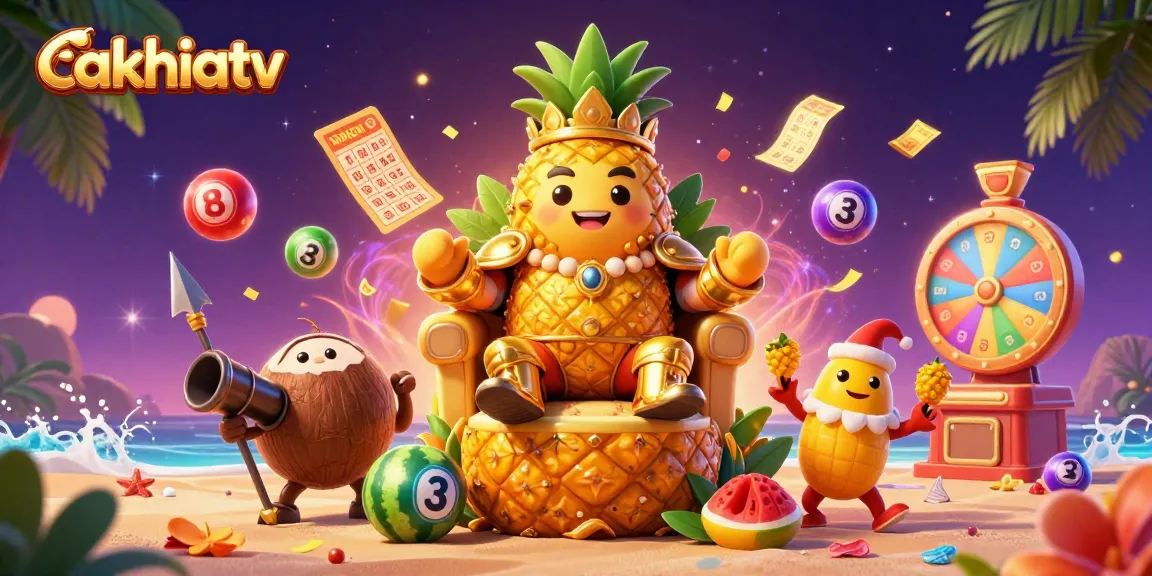 Enjoy exciting gambling with cakhiatv in a dynamic tropical casino scene filled with colorful lottery games.