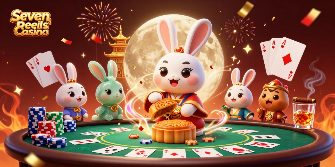 Experience excitement at Seven Reels Casino with dramatic poker action and festive celebrations.