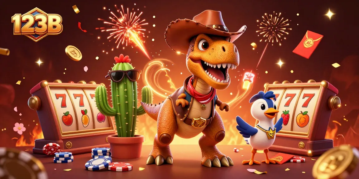 Experience thrilling gameplay with 123B as a T-Rex cowboy wins at slots with vibrant energy.