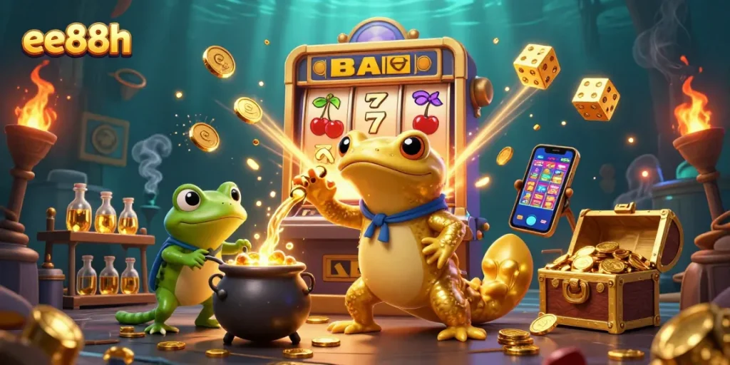 Engage in thrilling wins at ee88h with 3D golden salamander alchemists transmuting coins!