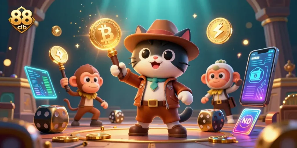 Explore the thrilling world of 88 clb with a charismatic archaeologist cat uncovering casino treasures.